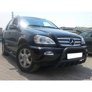Frontbåge Black (rostfritt stål) Mercedes ML W163 1997–2005 foto 1