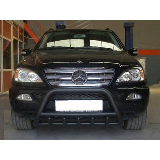 Frontbåge Black (rostfritt stål) Mercedes ML W163 1997–2005 foto 2