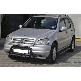 Frontbåge Black (rostfritt stål) Mercedes ML W163 1997–2005 foto 3