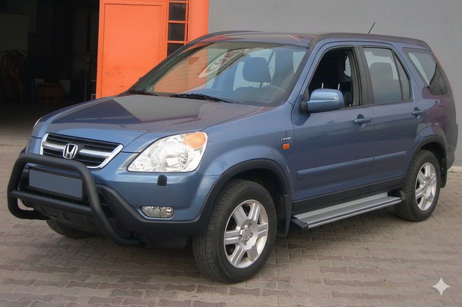 Honda CRV 2001–2006 Frontbåge WT005 Black (rostfritt stål) Image