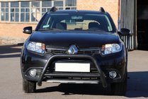 Renault Sandero 2013–2022 Frontbåge WT006 Black (rostfritt stål) foto 2