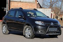 Renault Sandero 2013–2022 Frontbåge WT006 Black (rostfritt stål) foto 5