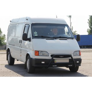 Bullbar WT006 Black (rostfritt stål) Ford Transit 1991–2000 foto 1