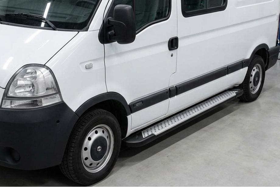 Renault Master 1998–2010 Sidosteg Allmond Grey (2 st, aluminium) Image