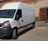 Renault Master 1998–2010 Sidorör (2 st, rostfritt) Lång hjulbas foto 2