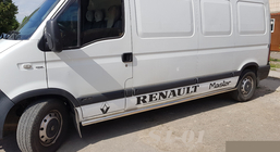 Renault Master 1998–2010 Sidorör (2 st, rostfritt) Lång hjulbas foto 1