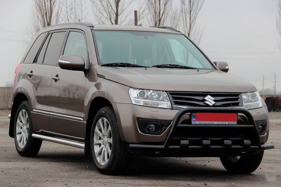 Suzuki Grand Vitara 2005–2017 Frontbåge ST-WT-15 Black (rostfritt stål) Image