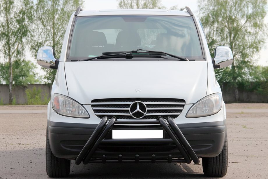 Mercedes Viano 2004–2014 Kelebek WT011 Black frontbåge i rostfritt stål Image