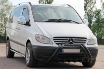 Mercedes Vito W639 2004–2014 Kelebek WT011 Black frontbåge i rostfritt stål foto 2