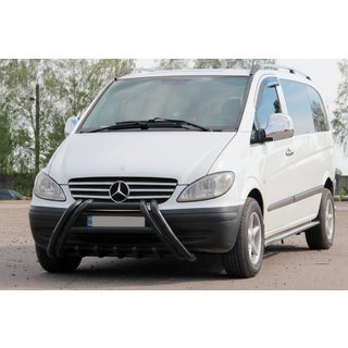 Kelebek WT011 Black frontbåge i rostfritt stål Mercedes Vito W639 2004–2014 foto 3