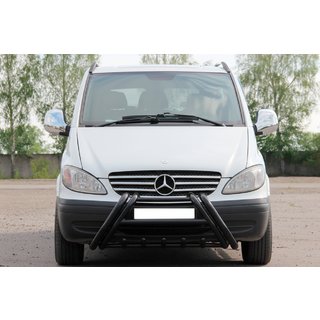 Kelebek WT011 Black frontbåge i rostfritt stål Mercedes Vito W639 2004–2014 foto 1