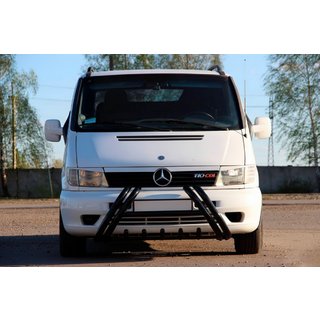 Kelebek WT011 Black frontbåge i rostfritt stål Mercedes Vito W638 1996–2003 foto 3