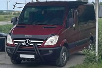 Mercedes Sprinter W906 2006–2018 Kofångarbåge F1-01M Black (2006-2013, rostfritt stål) foto 1