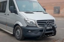 Mercedes Sprinter W906 2006–2018 Frontbåge F1-01 Black (2013-2018, rostfritt stål) foto 1