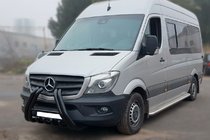 Mercedes Sprinter W906 2006–2018 Frontbåge F1-01 Black (2013-2018, rostfritt stål) foto 3