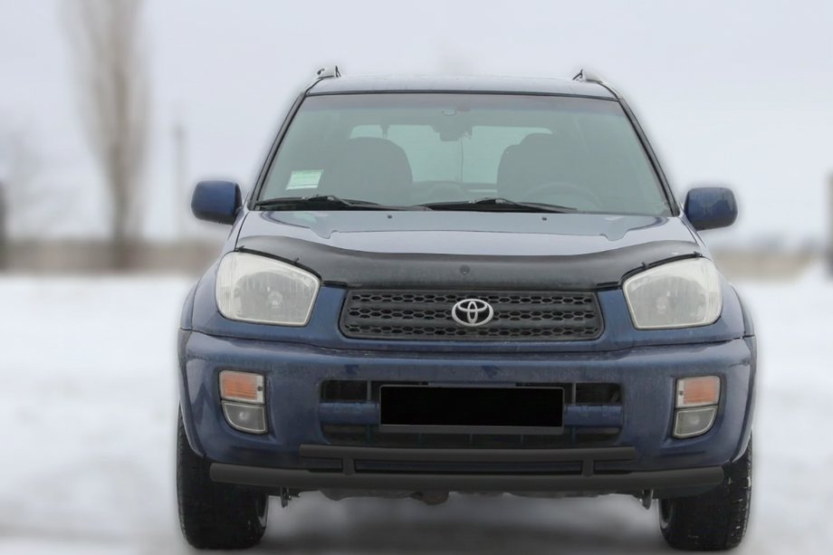 Toyota Rav 4 2001–2005 Frontbåge ST014-1 Black (rostfritt stål) Image