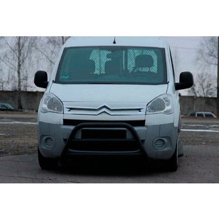 Frontbåge WT022 Black (rostfritt stål) Citroen Berlingo 2008–2018 foto 1