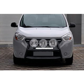 Frontbåge WT022 Black (rostfritt stål) Dacia Dokker 2013–2022
