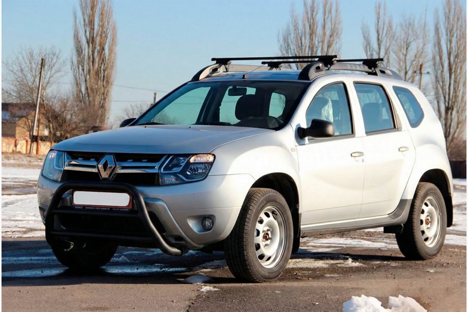 Renault Duster 2008–2017 Frontbåge WT022 Black (rostfritt stål) Image