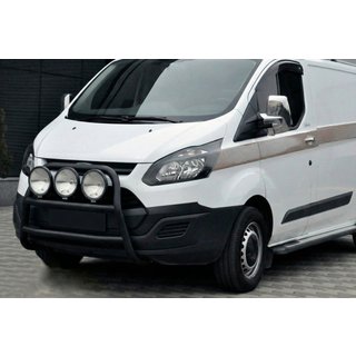 Frontbåge WT022 Black (rostfritt stål) Ford Custom 2013–2022 foto 3