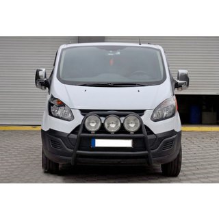 Frontbåge WT022 Black (rostfritt stål) Ford Custom 2013–2022 foto 2