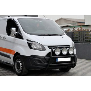Frontbåge WT022 Black (rostfritt stål) Ford Custom 2013–2022 foto 1