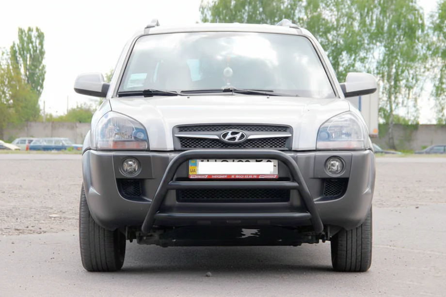 Hyundai Tucson JM 2004– Frontbåge WT022 Black (rostfritt stål) Foto 1