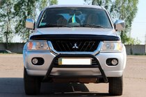 Mitsubishi Pajero Sport 1996–2007 Frontbåge WT022 Black (rostfritt stål) foto 1