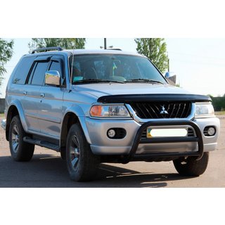 Frontbåge WT022 Black (rostfritt stål) Mitsubishi Pajero Sport 1996–2007 foto 2