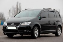 Volkswagen Touran 2003–2010 Frontbåge WT022 Black (rostfritt stål) foto 1