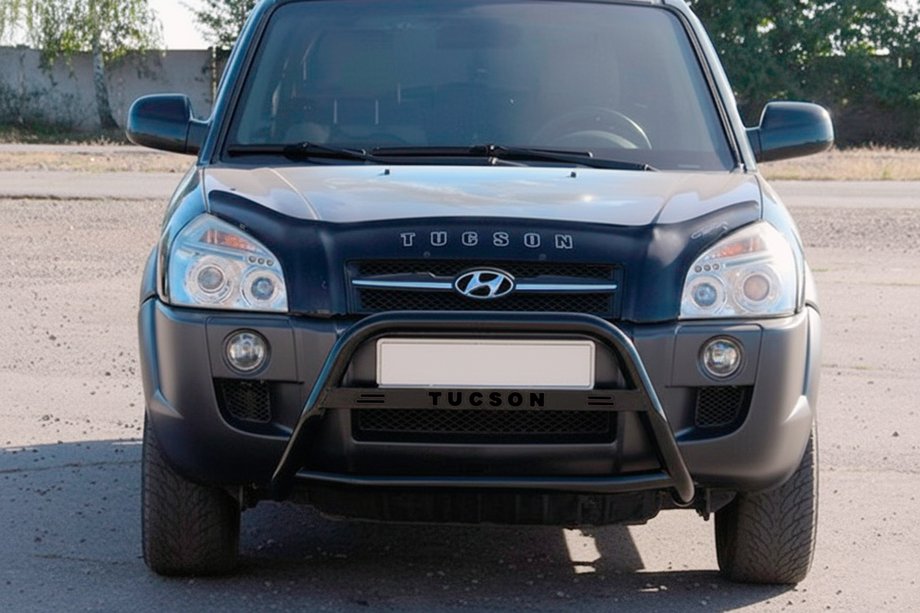 Hyundai Tucson JM 2004– Frontbåge (bullbar) WT025 Black (rostfritt stål) Foto 3