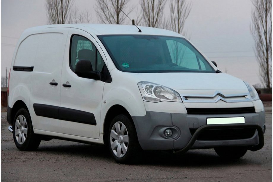 Peugeot Partner Tepee 2008–2018 Frontbåge (bullbar) WT007 Black (rostfritt stål) Image