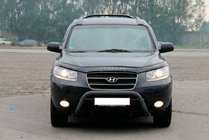 Hyundai Santa Fe 2 2006–2012 Frontbåge (bullbar) WT007 Black (rostfritt stål) foto 1