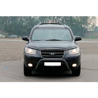 Frontbåge (bullbar) WT007 Black (rostfritt stål) Hyundai Santa Fe 2 2006–2012 foto 1
