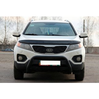 Frontbåge (bullbar) WT007 Black (rostfritt stål) Kia Sorento II XM 2009–2014 foto 1