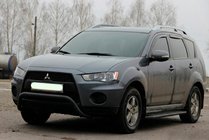 Mitsubishi Outlander 2006–2012 Frontbåge (bullbar) WT007 Black (rostfritt stål) foto 4