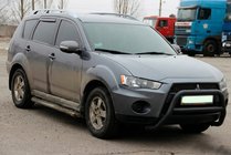 Mitsubishi Outlander 2006–2012 Frontbåge (bullbar) WT007 Black (rostfritt stål) foto 1