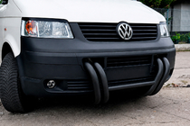Volkswagen T5 Transporter 2003–2010 Kängurubåge ST006-03 Nizdri Black (rostfritt stål) foto 1