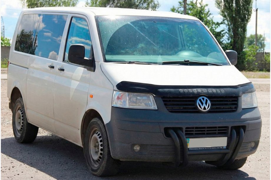 Volkswagen T5 Transporter 2003–2010 Kängurubåge ST006-03 Nizdri Black (rostfritt stål) Foto 5