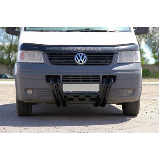Frontbåge ST006-15 Nostrils Black (rostfritt stål) Volkswagen T5 Transporter 2003–2010