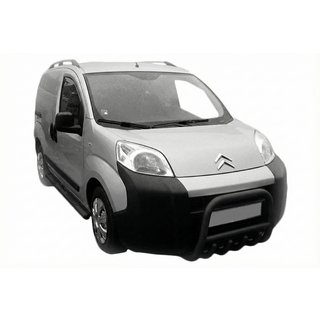 Frontbåge (bullbar) QT006 Black (rostfritt stål) Fiat Fiorino/Qubo 2008–2024 foto 2
