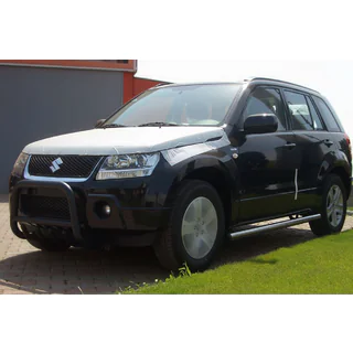 Frontbåge (bullbar) QT006 Black (rostfritt stål) Suzuki Grand Vitara 2005–2017