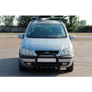 Frontbåge QT006 Black (rostfritt stål) Opel Zafira A 1998–2005 foto 1