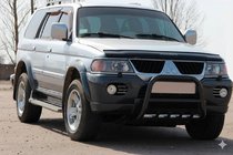 Mitsubishi Pajero Sport 1996–2007 Frontbåge QT006 Black (rostfritt stål) foto 2