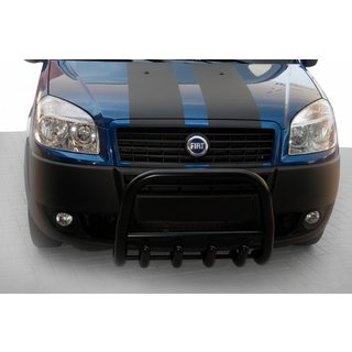 Frontbåge QT006 Black (rostfritt stål) Fiat Doblo I 2005–2010