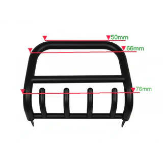 Frontbåge (bullbar) QT006 Black (rostfritt stål) Isuzu D-Max 2011–2019