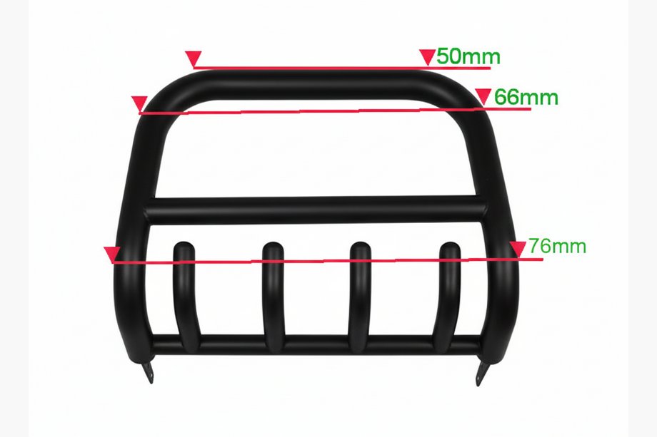 Isuzu D-Max 2011–2019 Frontbåge (bullbar) QT006 Black (rostfritt stål) Image