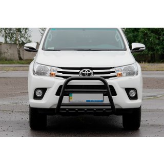 Frontbåge (bullbar) QT006 Black (rostfritt stål)