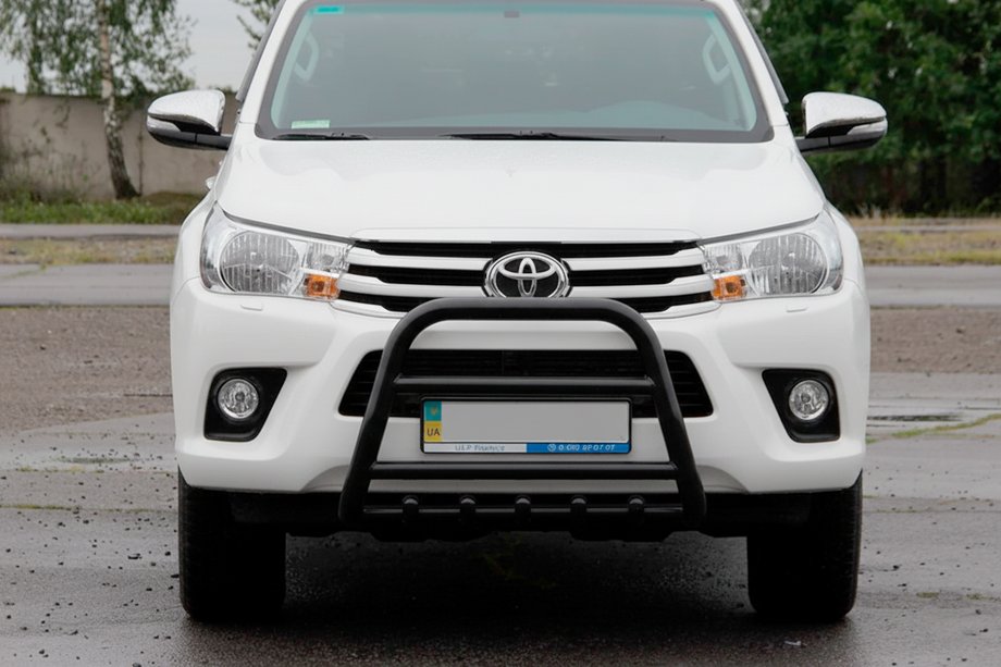 Toyota Hilux 2015– Frontbåge (bullbar) QT006 Black (rostfritt stål) Image