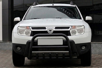 Renault Duster 2008–2017 Frontbåge utan logotyp QT006 Black (rostfritt stål) foto 1